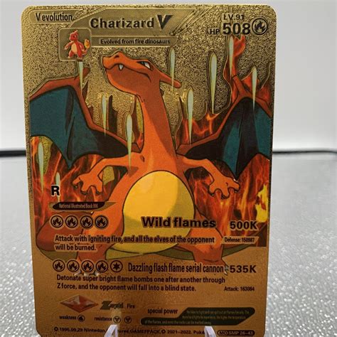 charizard v lv 91 hp 508|charizard v gold for sale.